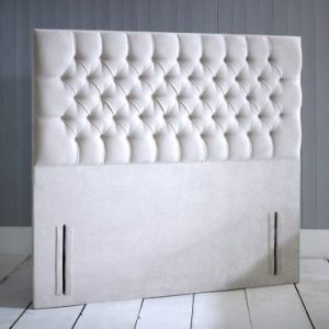 SAFFRON CHESTERFIELD DEEP BUTTONED FLOOR STANDING HEADBOARD